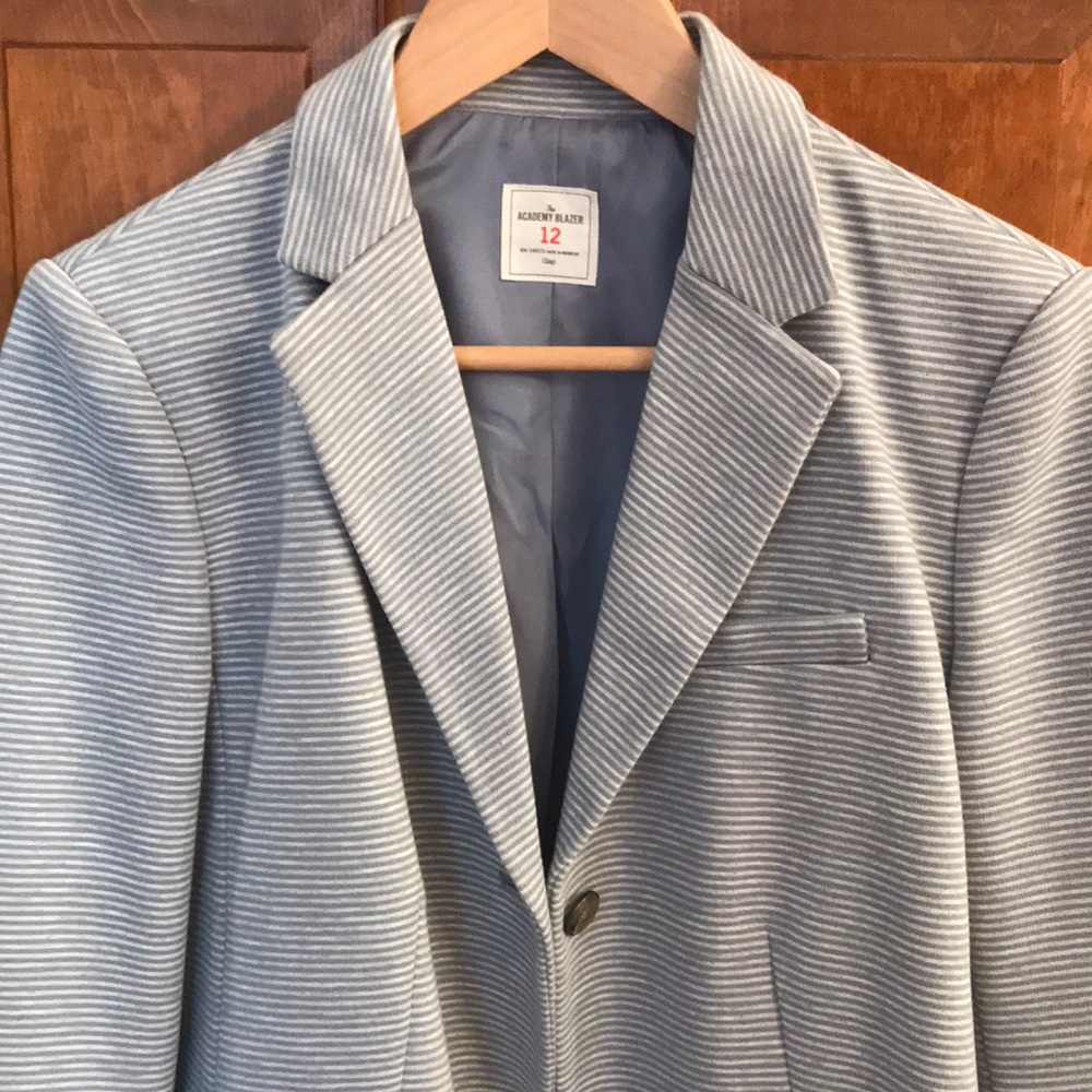Gap cotton striped Academy Blazer size 12
